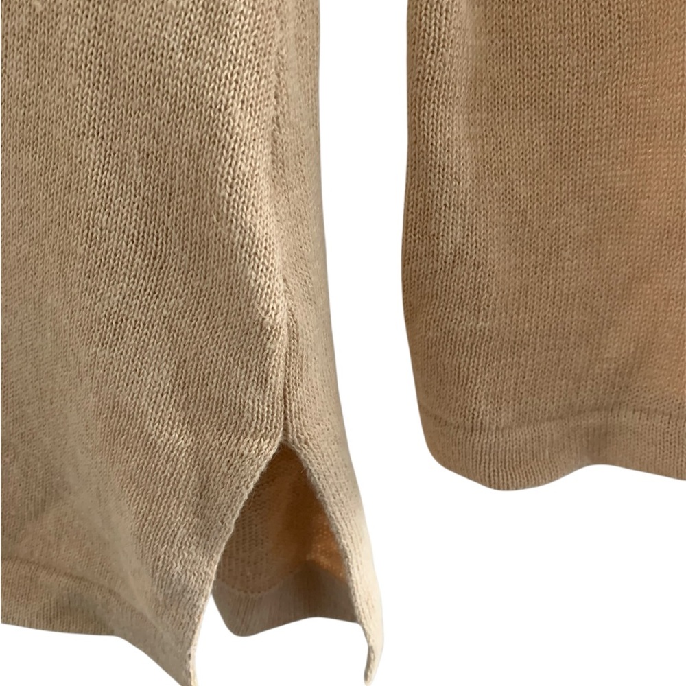 Style & Co Tan Beaded Linen Blend Tunic - NWT - Picture 4 of 6